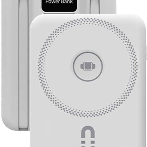 4 - 10000mAh Power Bank with Built-in Lightning Head & Type-C Cables